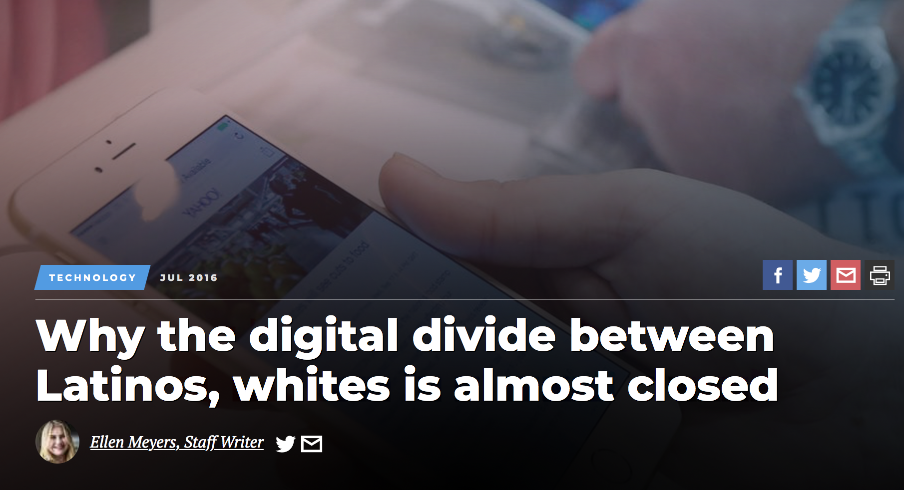 Why the digital divide between Latinos, whites is almost closed