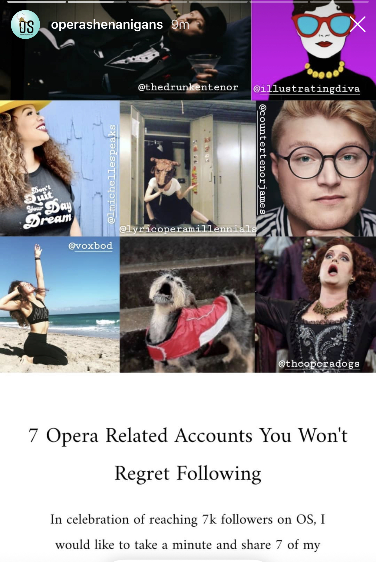 7 Opera Related (IG) Accounts You Won’t Regret Following–Opera Shenanigans