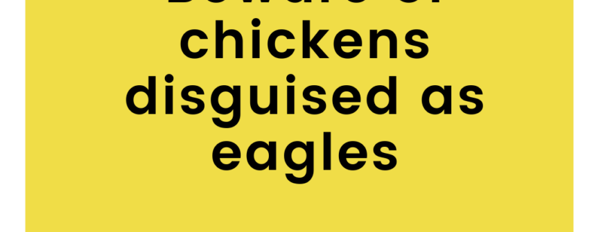 Fake Eagles in the Midst?  You need a powerful Tribe, Sis.