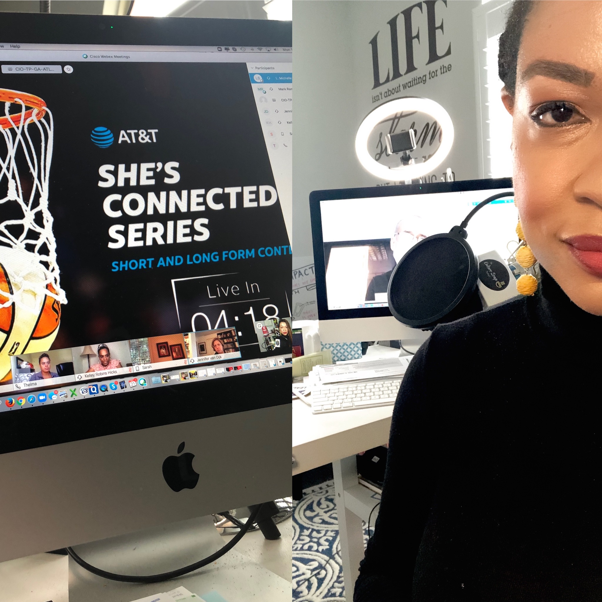 Game time!  AT&T + WNBA Changemakers: She’s Connected highlights