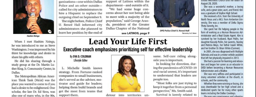 LMS on the Cover on Texas Metro News: Lead Your Life First