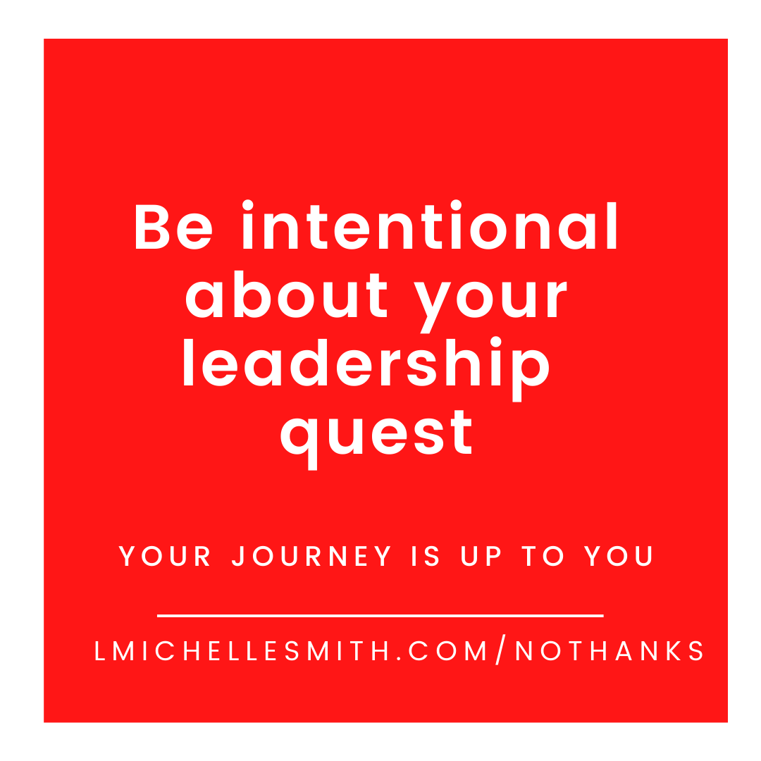 It’s time you were intentional about your leadership goals.