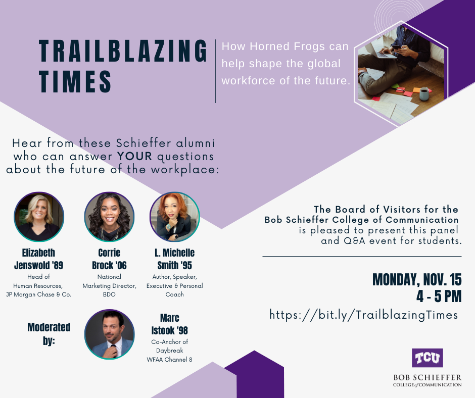 Trailblazing Times: Monday, Nov. 15, 4-5 PM CT