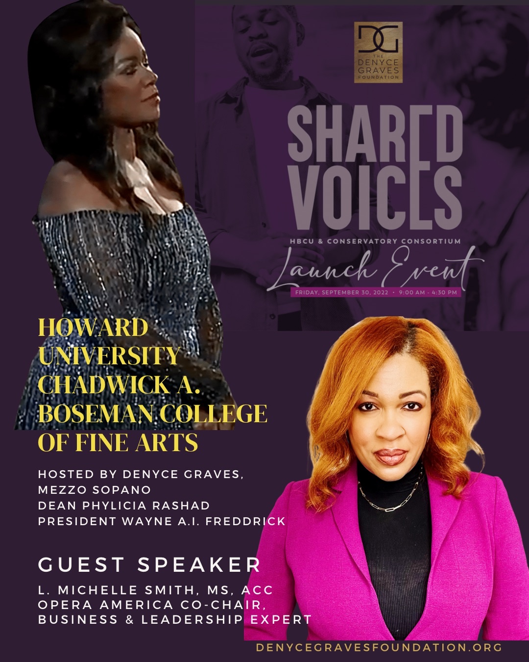 LMS to Speak at the SharedVoices Launch Event for The Denyce Graves Foundation