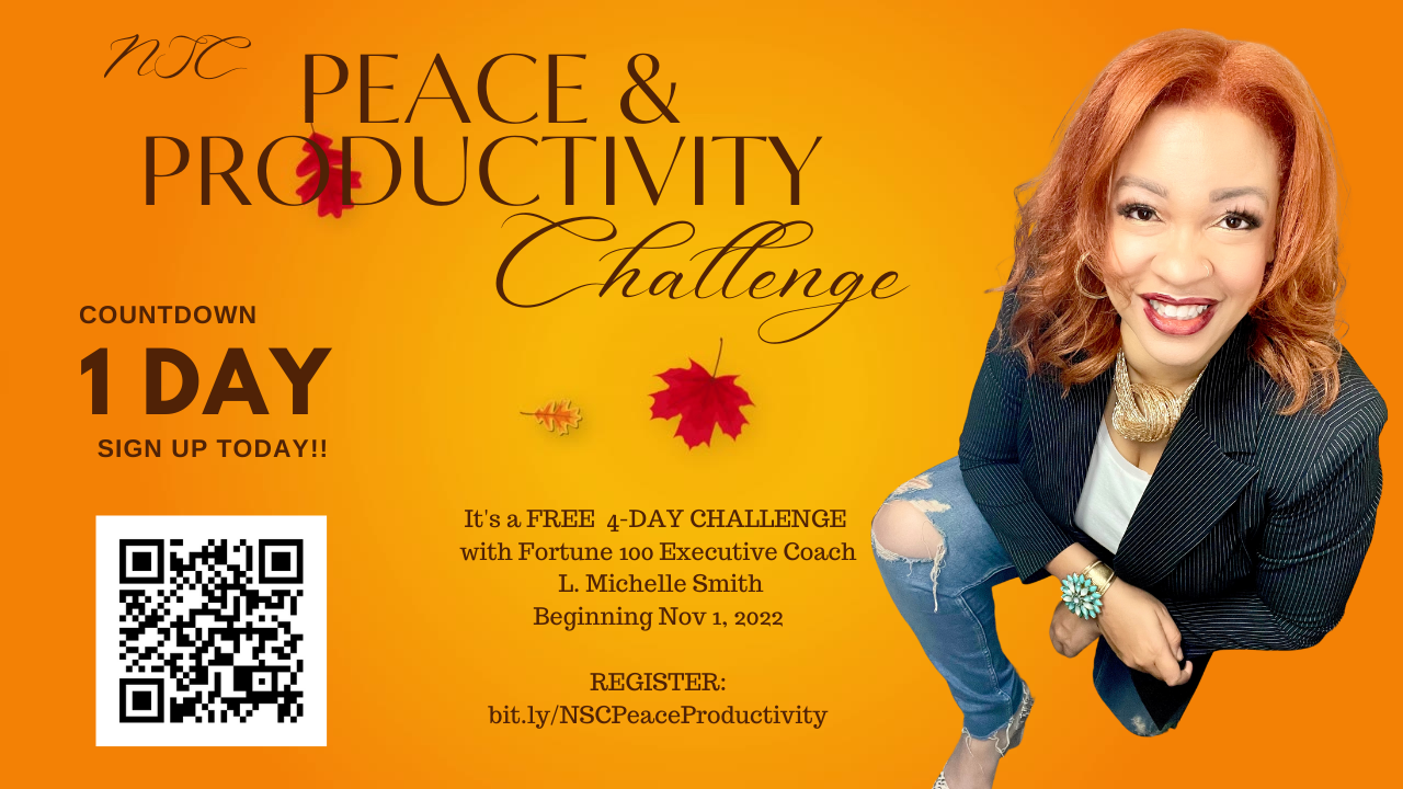 Last day to sign up for the NSC Peace & Productivity Challenge