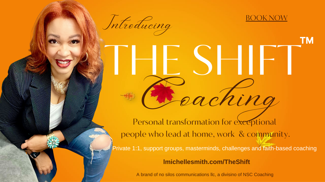 The SHIFT Coaching is personal transformation for people who lead at home, work and the community. It is 1:1 and group life coaching. 